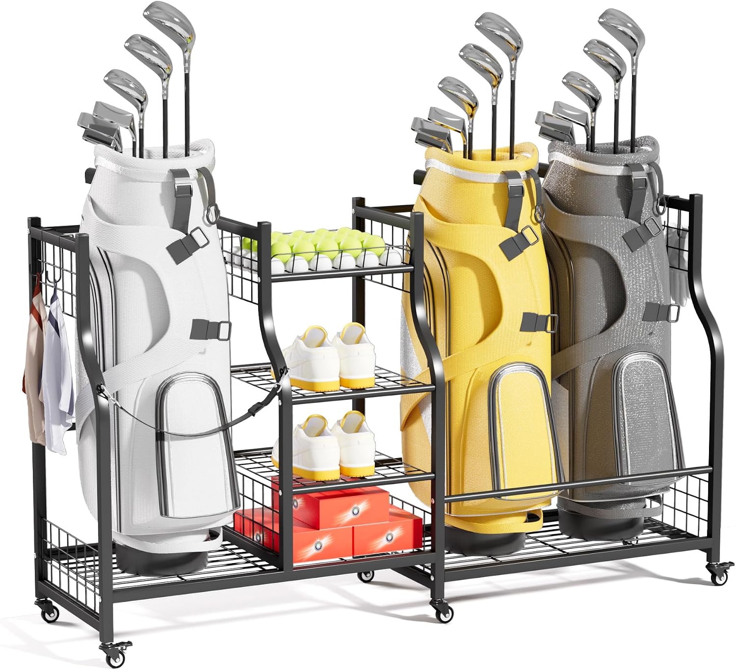 Golf Equipment And Gear - Golf Bag Storage Rack Organizer Heavy