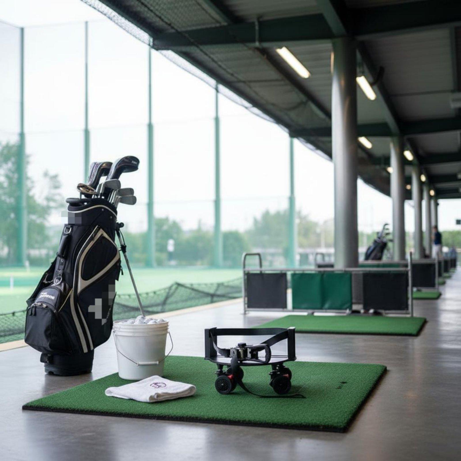 Golf Equipment Bag - Portable Golf Equipment Stand Swivel Brakes