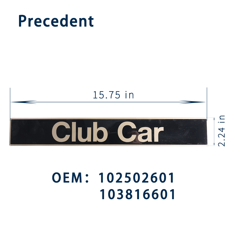 Club Car DS Precedent Front Lo - огляд і ціна Golf Equipment Logo